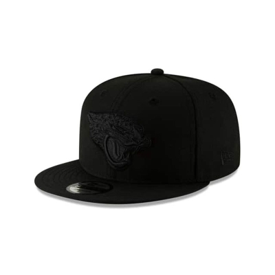 Jacksonville Jaguars Gorra | New Era NFL Black On Black 9fifty Snapback Cap Mexico - Negros